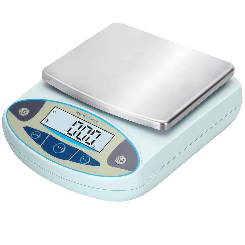 Srora Lab Scale 3000g x 0.01g,13 Unit 0.01g Accuracy High Precision Digital Analytical Balance, Electronic Laboratory Precision Gram Scale Digital Kitchen/Jewelry/Scientific Scale - Image 1
